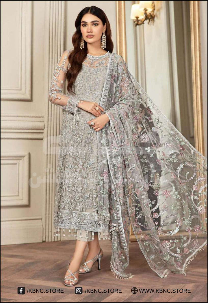 CHIFFON Suit With SILK Trouser