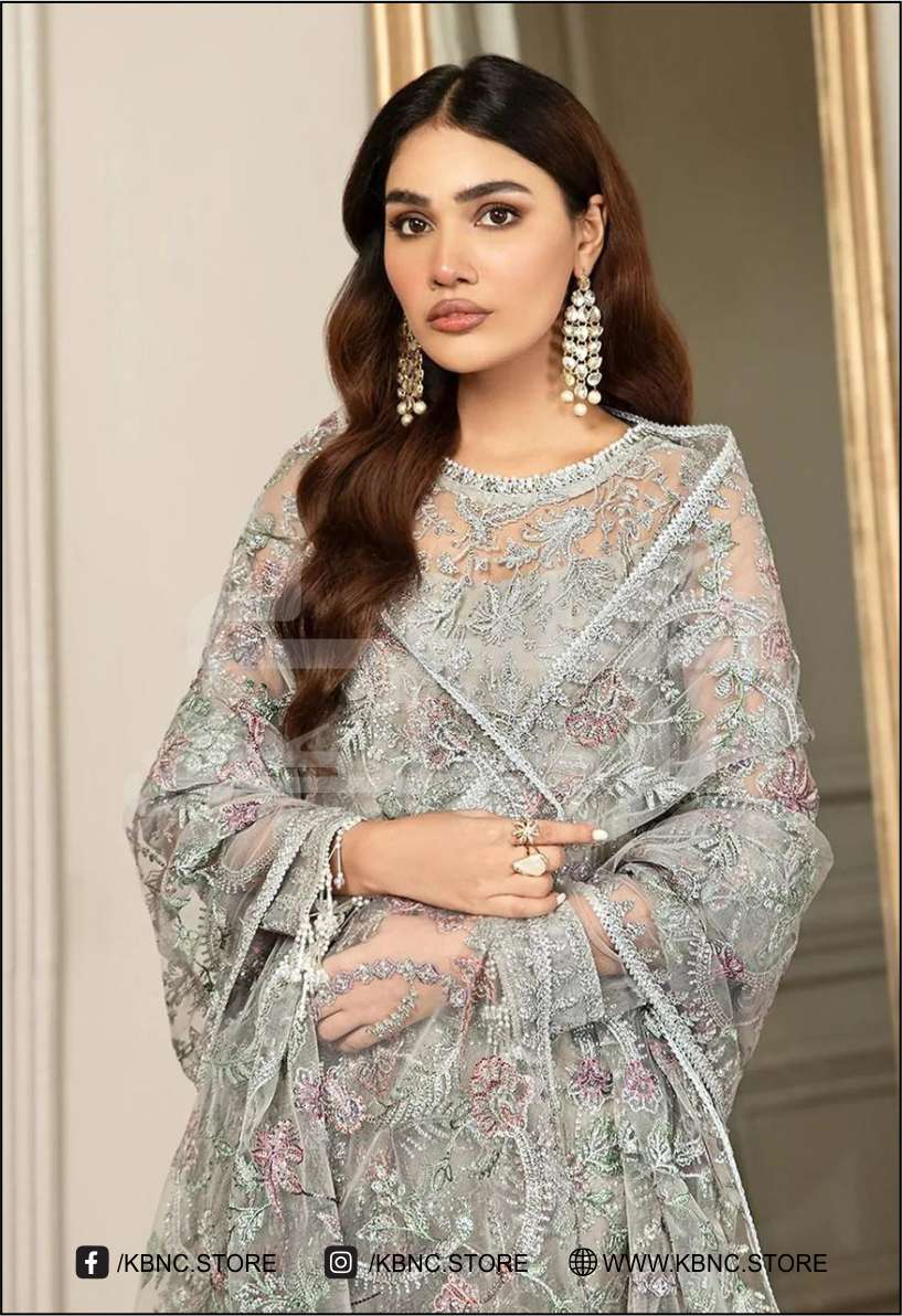 CHIFFON Suit With SILK Trouser