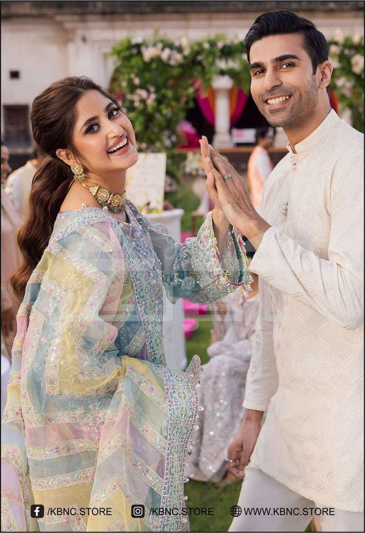 ORGANZA Suit With SATIN SILK Trouser