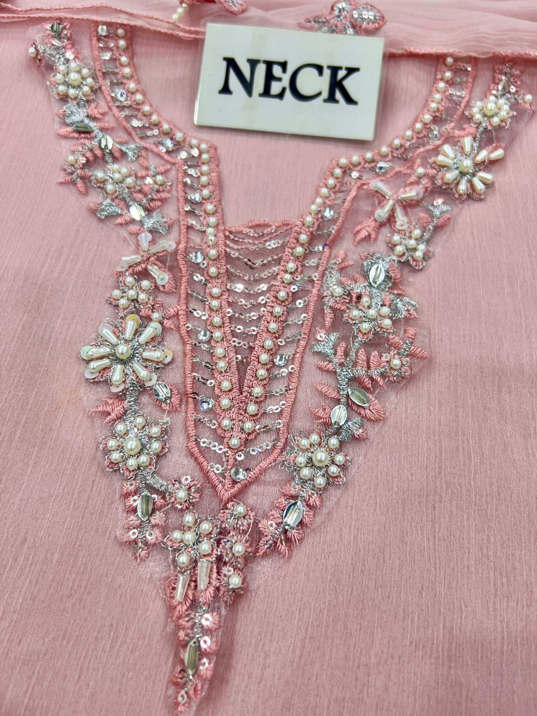 LUXURY CHIFFON HAND EMBELLISHED